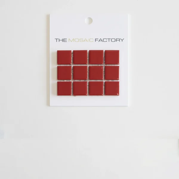 The Mosaic Factory Barcelona Mozaiek Tegel Vierkant - Rood Porselein Geglazuurd 300x300 mm
