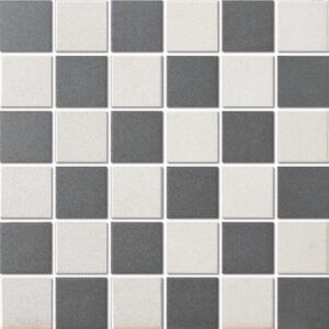 The Mosaic Factory London Mozaiek Tegel Vierkant - Schaakbord Porselein Ongeglazuurd, R11 309x309 mm