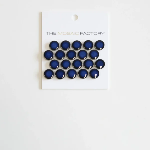 The Mosaic Factory Venice Pennyround Mozaiek Tegel Rond - Kobalt Blauw Porselein Geglazuurd 315x294 mm