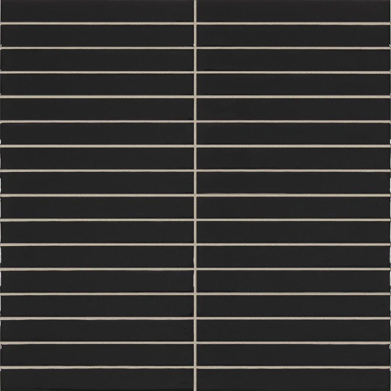 Pencil Kromo Black mozaiektegel 35x35cm 1 Pencil Kromo Black mozaiektegel 35x35cm