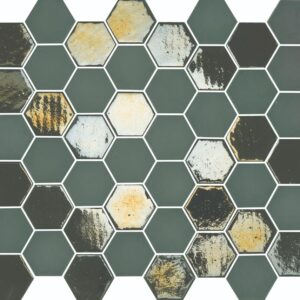 Mozaiek Valencia Hexagon Khaki 4,3x5,0