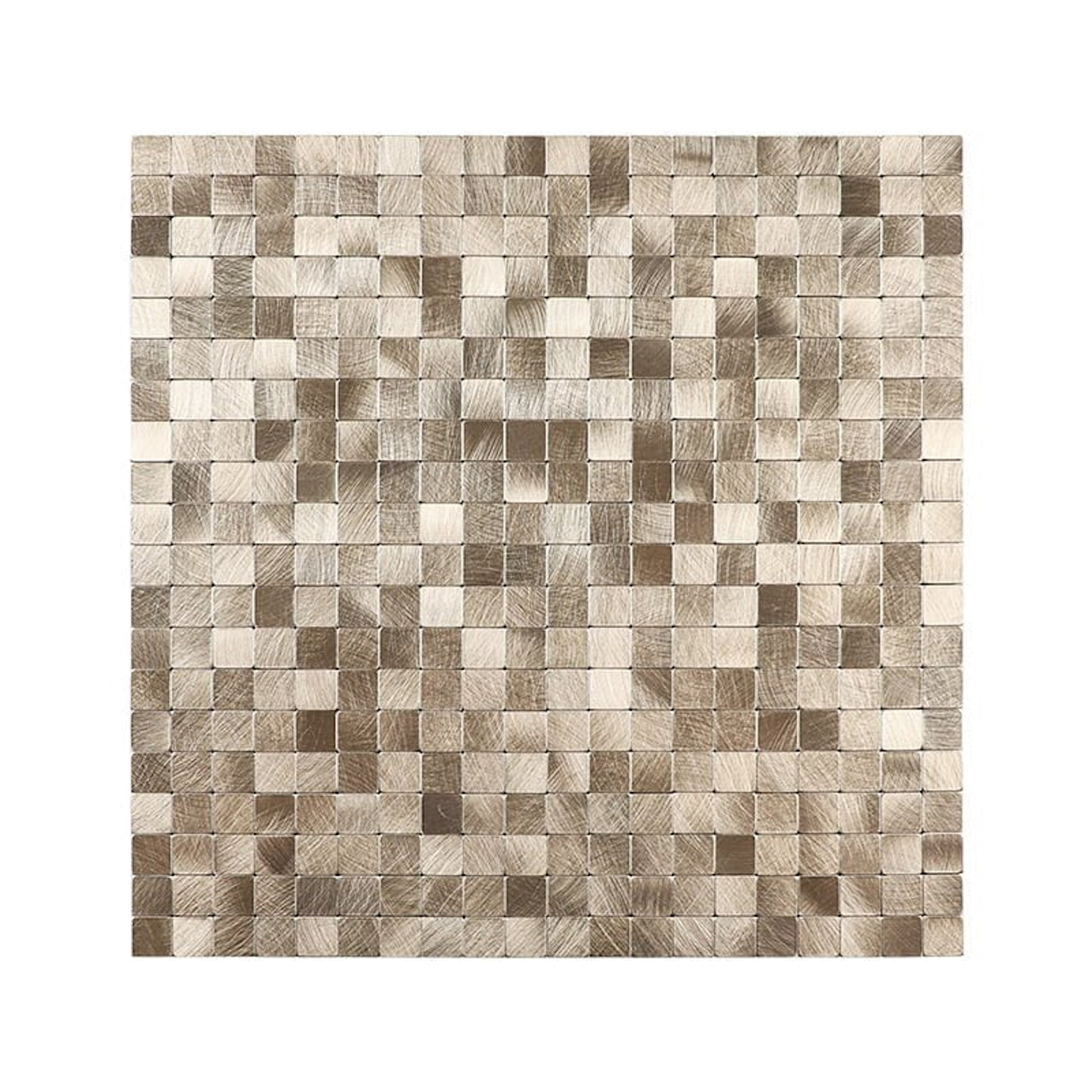 Mozaïek Isodeco Steenstrip Blokjes Zelfklevend 30.5x30.5 cm Goud Isodeco