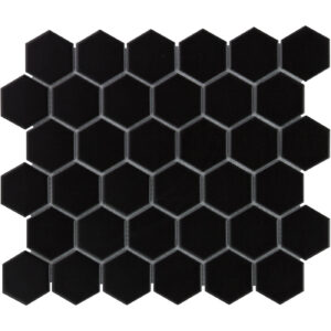 Mozaiek Barcelona Hexagon Zwart 5,1x5,9