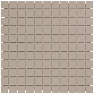 Mozaïek London 30x30 cm Onverglaasd Porselein, Mat Antislip En Grijs The Mosaic Factory