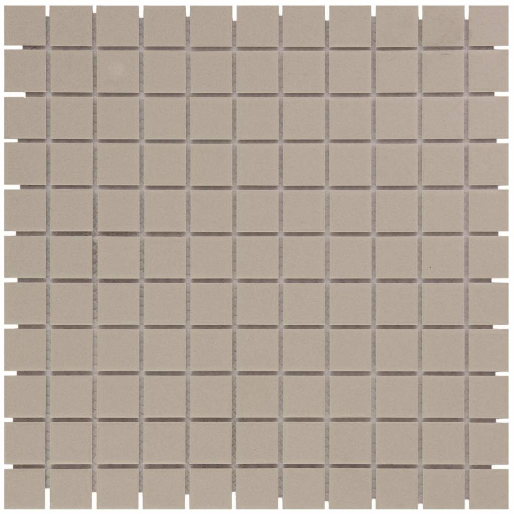 Mozaïek London 30x30 cm Onverglaasd Porselein, Mat Antislip En Grijs The Mosaic Factory