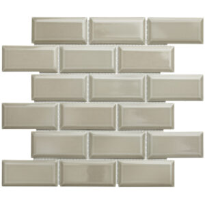 Mozaiektegel Paris 30x30 cm Porselein Glanzend Licht Grijs Jos.