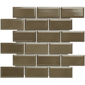 Mozaiektegel Paris 30x30 cm Porselein Glanzend Zwart Jos.