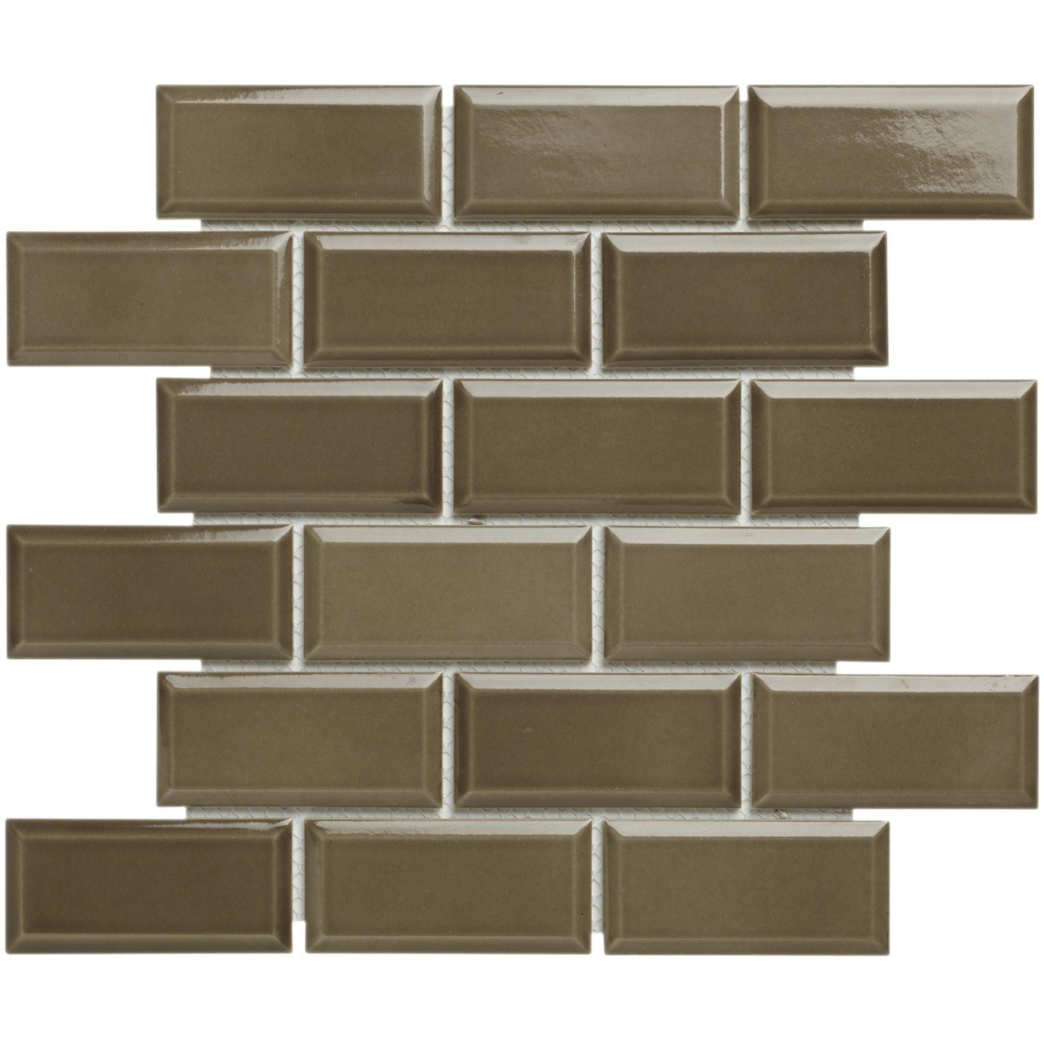 Mozaiektegel Paris 30x30 cm Porselein Glanzend Zwart Jos.