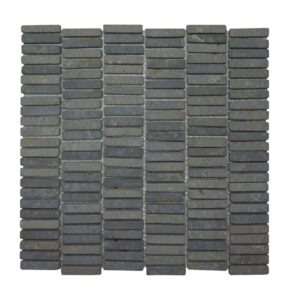 Mozaiek Parquet 1x4.8 30x30 cm Marmer Light Grey Stabigo