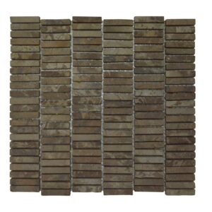 Mozaiek Parquet 1x4.8 30x30 cm Marmer Moccacino Stabigo