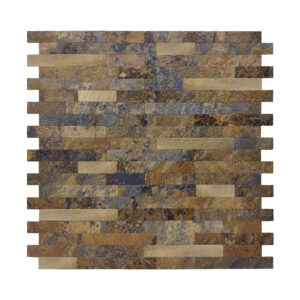 Mozaïek Isodeco Steenstrip Klassiek Zelfklevend 29.0x29.0 cm Roest Bruin Isodeco