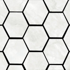 Mozaiek Pamesa Lux Noor White 32,5x22,5 cm Hexagon Gepolijst Wit Pamesa