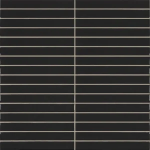 Pencil Kromo Black mozaiektegel 35x35 zwart