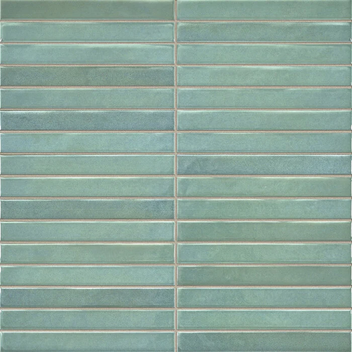 Pencil Kromo Sage mozaiektegel 35x35 groen 1 Pencil Kromo Sage mozaiektegel 35x35 groen