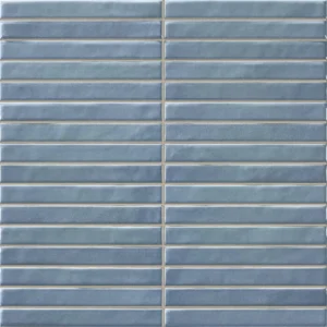 Pencil Kromo Teal mozaiektegel 35x35 blauw