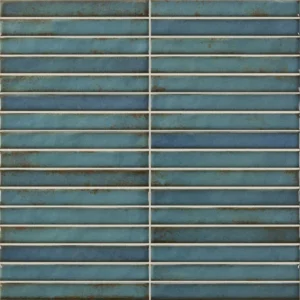 Pencil Raku Turquoise mozaiektegel 35x35 blauw