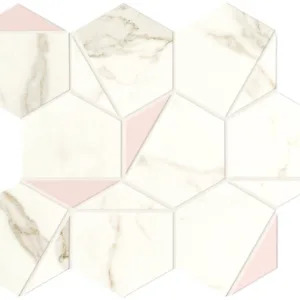 Mozaïektegel Atlas Concorde Marvel Shine A4WS WAmozaiek 25,1x29cm 8,5mm glans rect cala. Presti.