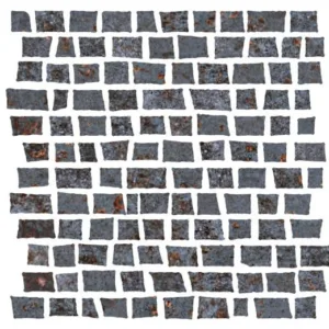 Mozaïektegel Serenissima Costruire 1062376 WAMoz.300X300 Nero 10mm Mat F:Random