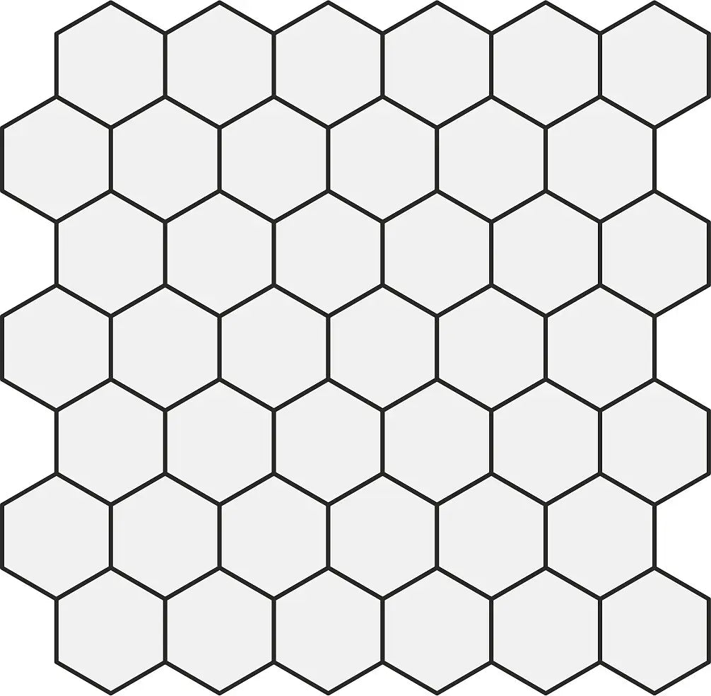 Mozaïek tegels Domus Bianco 5x5 - Hexagon Wand en vloer Geglazuurde Porseleinen Steengoed 1 Mozaïek tegels Domus Bianco 5x5 - Hexagon Wand en vloer Geglazuurde Porseleinen Steengoed