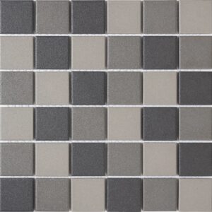 Mozaïek tegels Dover Mix Donker 5x5 Anti-slip 30,6x30,6 - Vierkant Wand en vloer Ongeglazuurd porseleinen steengoed