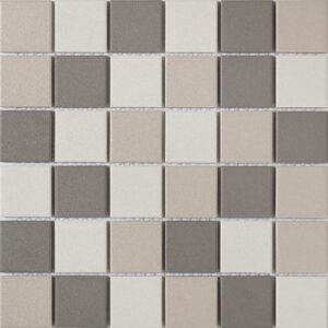 Mozaïek tegels Dover Mix Light 5x5 Anti-slip 30,6x30,6 - Vierkant Wand en vloer Ongeglazuurd porseleinen steengoed