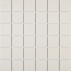 Mozaïek tegels Dover Wit 5x5 Anti-slip 30,6x30,6 - Vierkant Wand en vloer Ongeglazuurd porseleinen steengoed