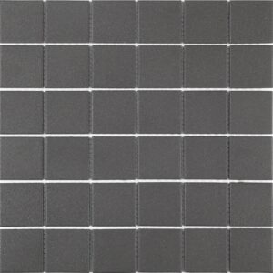 Mozaïek tegels Dover Zwart 5x5 Anti-slip 30,6x30,6 - Vierkant Wand en vloer Ongeglazuurd porseleinen steengoed