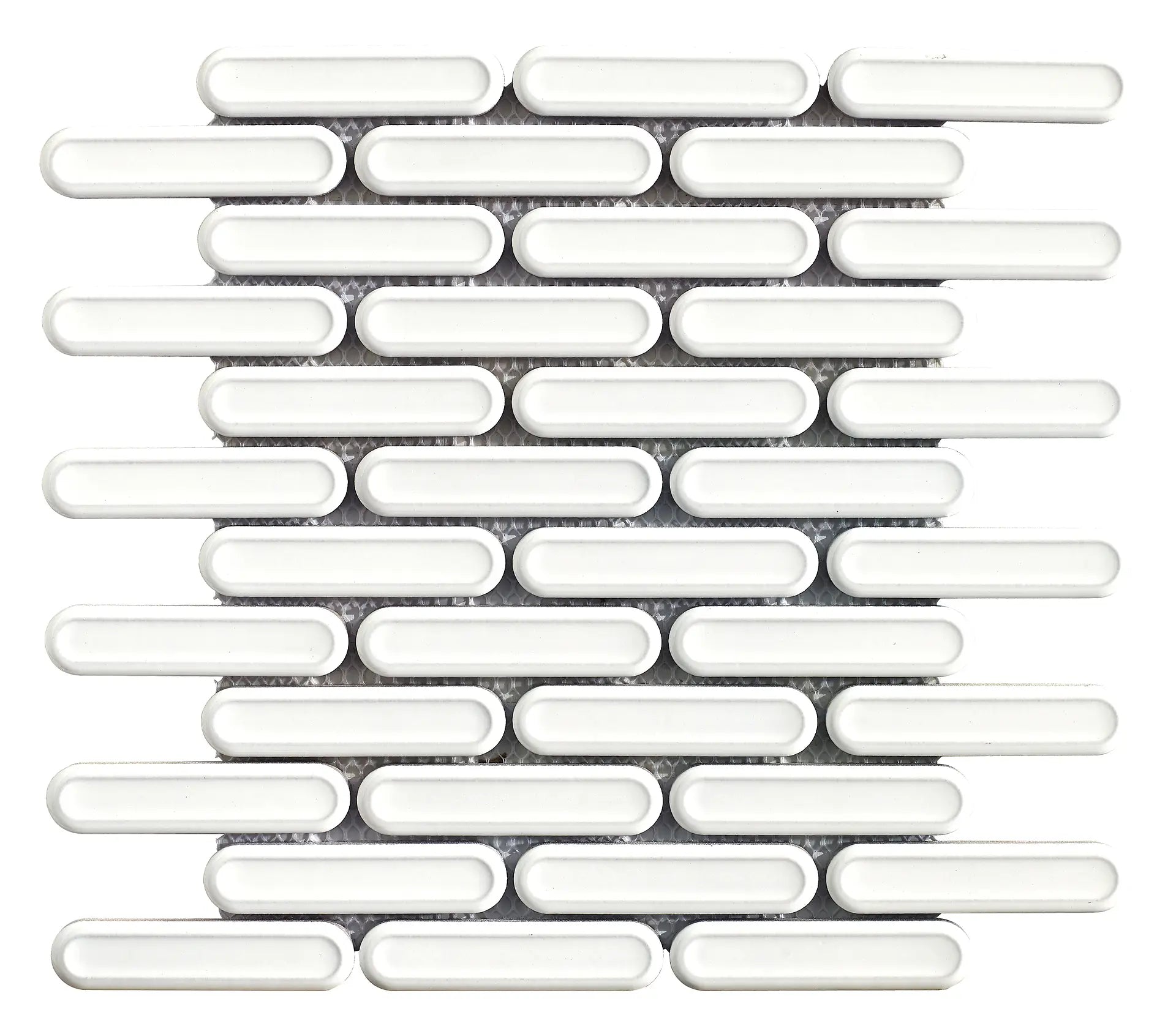 Mozaïek tegels Dublin Wit Glans 30x30,6 - Ovaal Wandtegels Geglazuurde porseleinen steengoed 1 Mozaïek tegels Dublin Wit Glans 30x30,6 - Ovaal Wandtegels Geglazuurde porseleinen steengoed