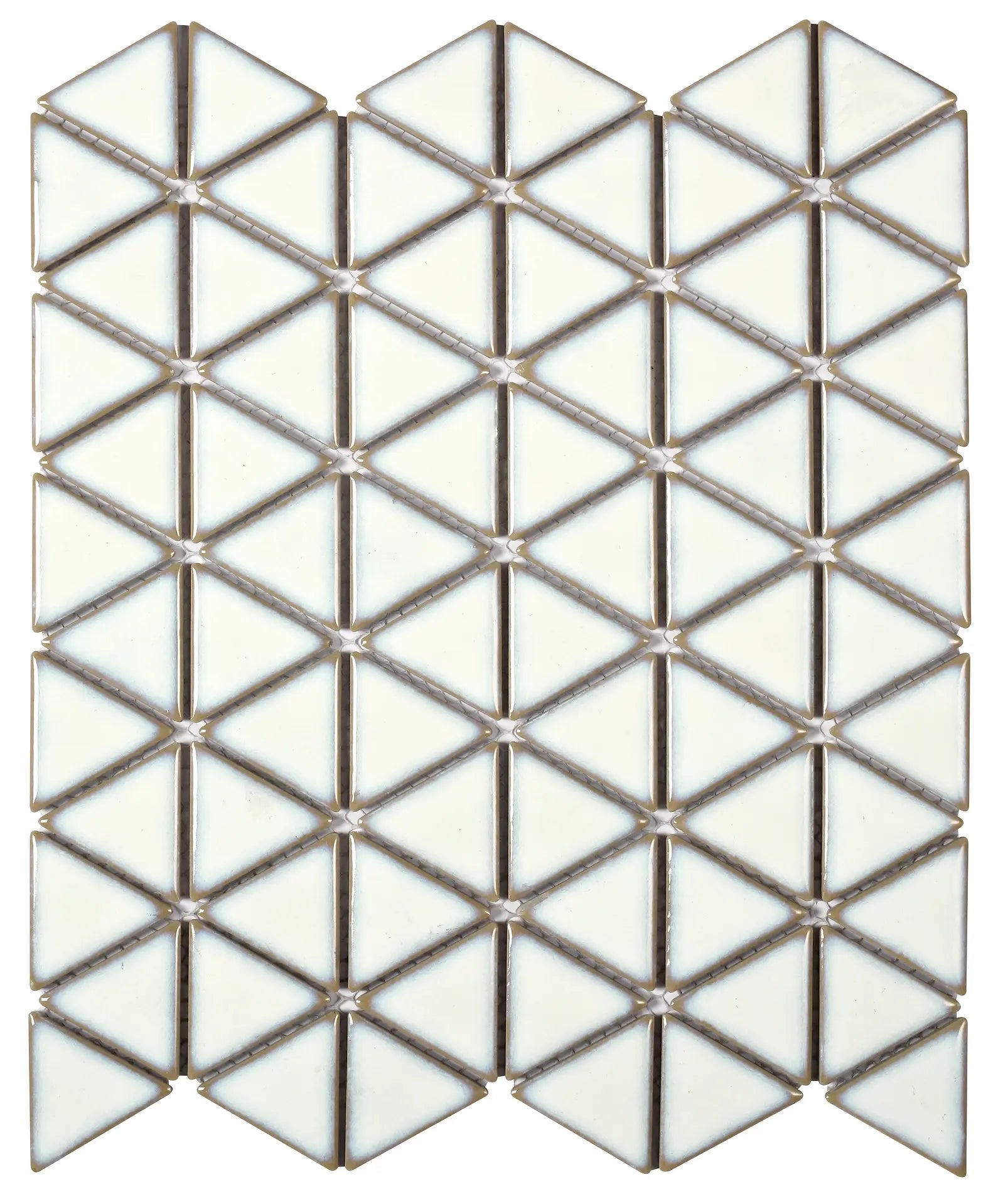 Mozaïek tegels Ibiza Wit 26x30 - Driehoek Wand en vloer Geglazuurde porseleinen steengoed 1 Mozaïek tegels Ibiza Wit 26x30 - Driehoek Wand en vloer Geglazuurde porseleinen steengoed