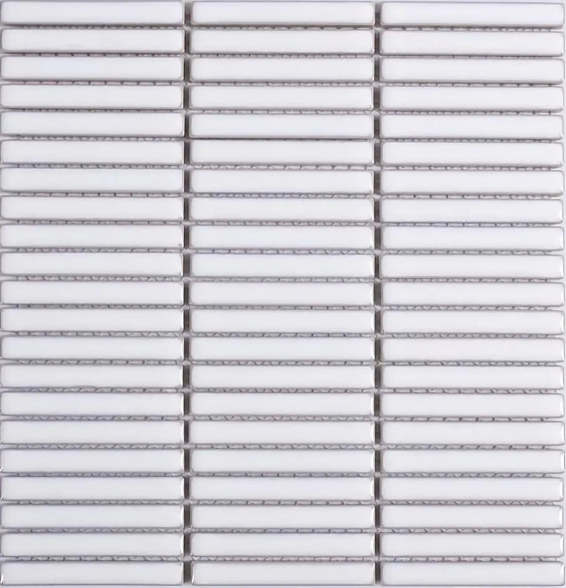 Mozaïek tegels Linea Wit 28,41x29,61 - Rechthoek Wand en vloer Geglazuurde porseleinen steengoed 1 Mozaïek tegels Linea Wit 28,41x29,61 - Rechthoek Wand en vloer Geglazuurde porseleinen steengoed