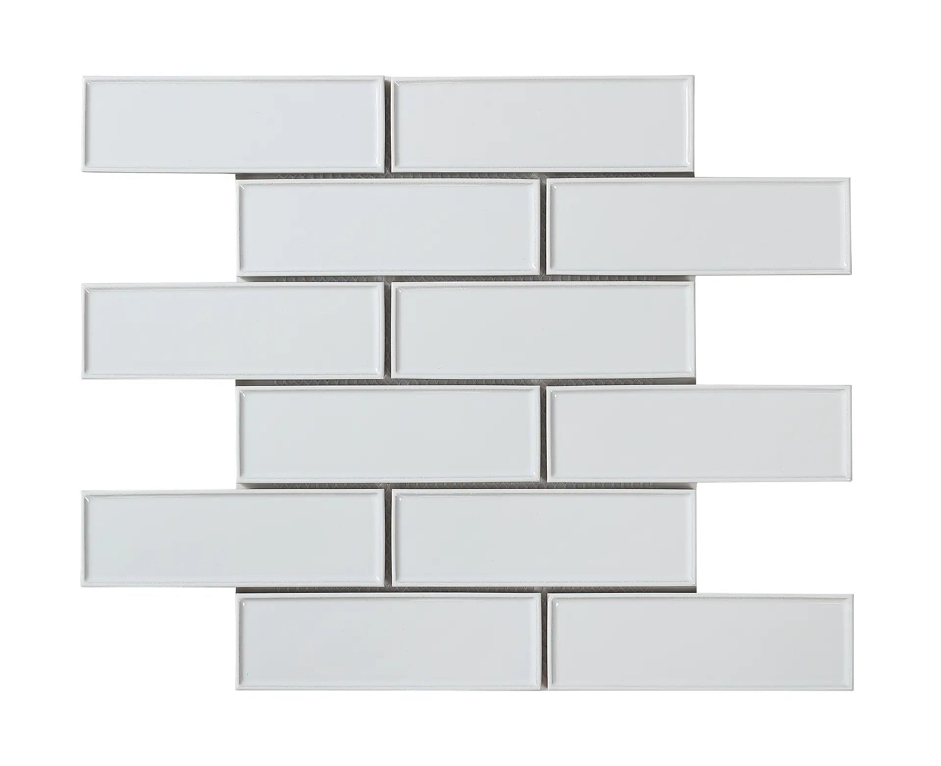 Mozaïek tegels Lyon Wit 30x30 - Rechthoek Wandtegels Geglazuurde porseleinen steengoed 1 Mozaïek tegels Lyon Wit 30x30 - Rechthoek Wandtegels Geglazuurde porseleinen steengoed