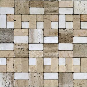 Mozaïek tegels Marmol Cati 30x30 - Vierkant Wand en vloer Natuursteen