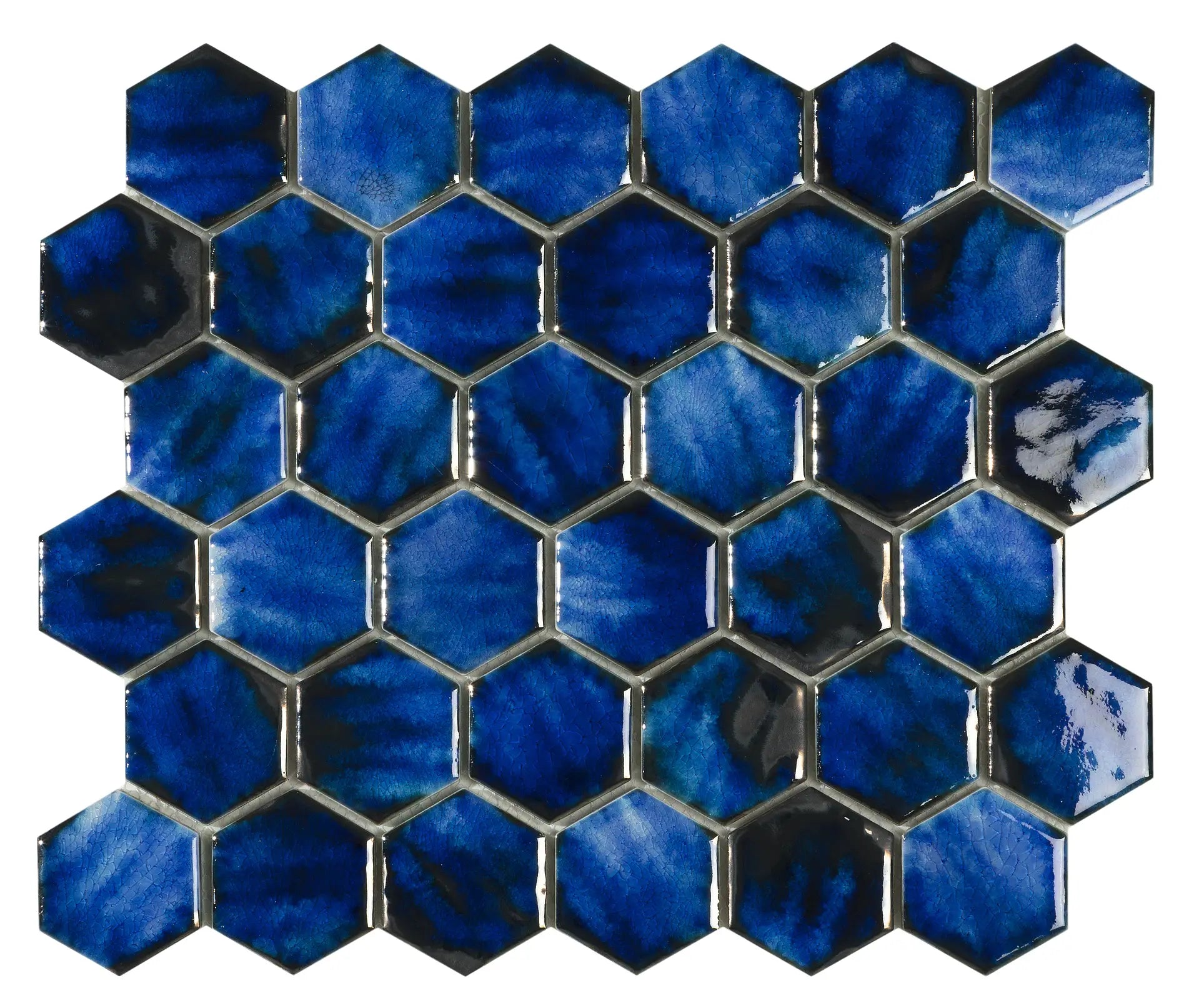 Mozaïek tegels Mykonos Blauw 31,2x27 - Hexagon Wandtegels Geglazuurde porseleinen steengoed 1 Mozaïek tegels Mykonos Blauw 31,2x27 - Hexagon Wandtegels Geglazuurde porseleinen steengoed