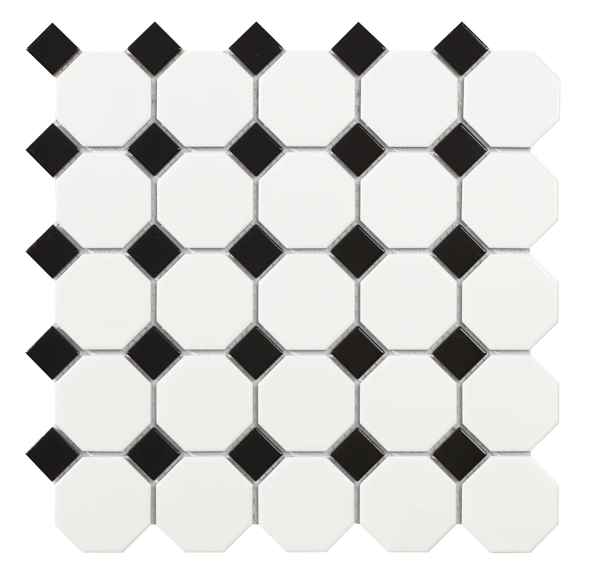 Mozaïek tegels Octogon Wit Mat 29,5x29,5 - Octagon Wand en vloer Geglazuurde porseleinen steengoed 1 Mozaïek tegels Octogon Wit Mat 29,5x29,5 - Octagon Wand en vloer Geglazuurde porseleinen steengoed