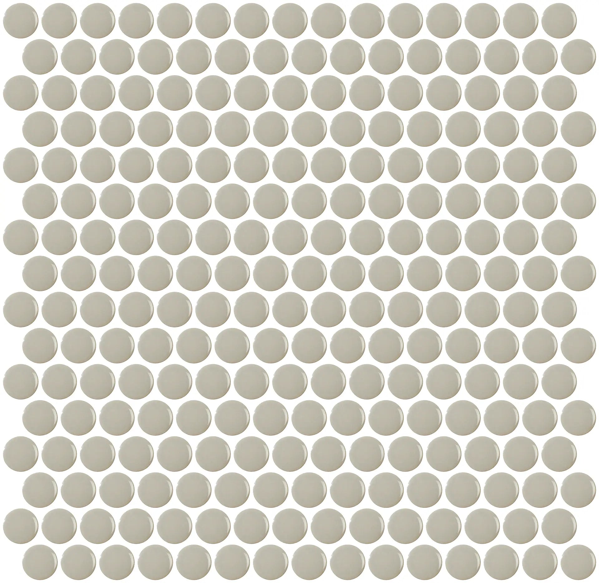 Mozaïek tegels Penny Grijs Glans 31,5x29,1 - Rond Wand en vloer Geglazuurde porseleinen steengoed 1 Mozaïek tegels Penny Grijs Glans 31,5x29,1 - Rond Wand en vloer Geglazuurde porseleinen steengoed