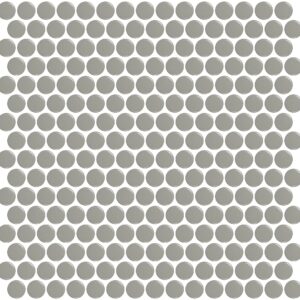 Mozaïek tegels Penny Grijs Mat 31,5x29,1 - Rond Wand en vloer Geglazuurde porseleinen steengoed