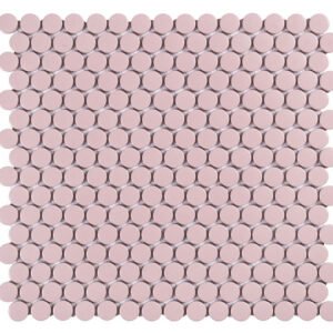 Mozaïek tegels Penny Rose Mat 31,5x29,1 - Rond Wand en vloer Geglazuurde porseleinen steengoed