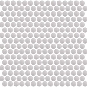 Mozaïek tegels Penny Zilver 29,1x31,5 - Rond Wand en vloer Geglazuurde porseleinen steengoed