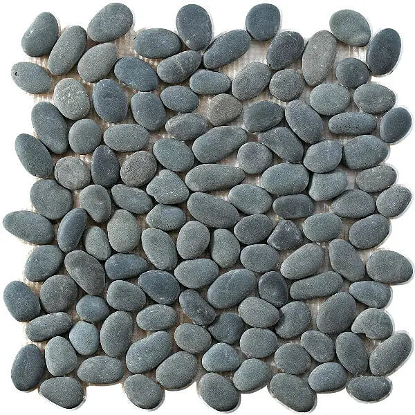 Mozaïek tegels Perla Nero Natura 30x30 - Kiezels Wand en vloer Natuursteen 1 Mozaïek tegels Perla Nero Natura 30x30 - Kiezels Wand en vloer Natuursteen
