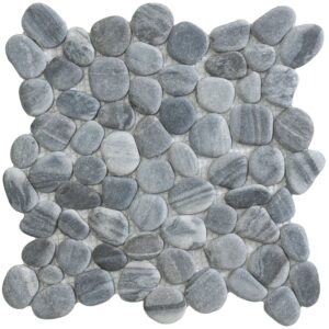 Mozaïek tegels Perla Niveau Grijs 26,5x26,5 - Kiezels Wand en vloer Natuursteen