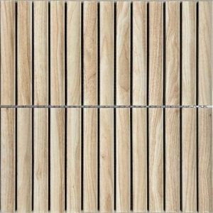 Mozaïek tegels Piano Kitkat Fingers Grenenhout Mat 29,6x29,9 - Rechthoek Wandtegels Geglazuurde porseleinen steengoed