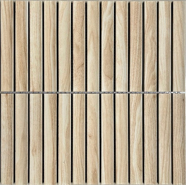 Mozaïek tegels Piano Kitkat Fingers Grenenhout Mat 29,6x29,9 - Rechthoek Wandtegels Geglazuurde porseleinen steengoed 1 Mozaïek tegels Piano Kitkat Fingers Grenenhout Mat 29,6x29,9 - Rechthoek Wandtegels Geglazuurde porseleinen steengoed
