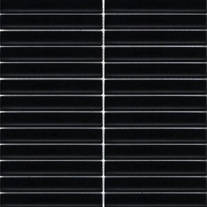 Mozaïek tegels Piano Zwart mat 29,6x29,9 - Rechthoek Wandtegels Geglazuurde porseleinen steengoed