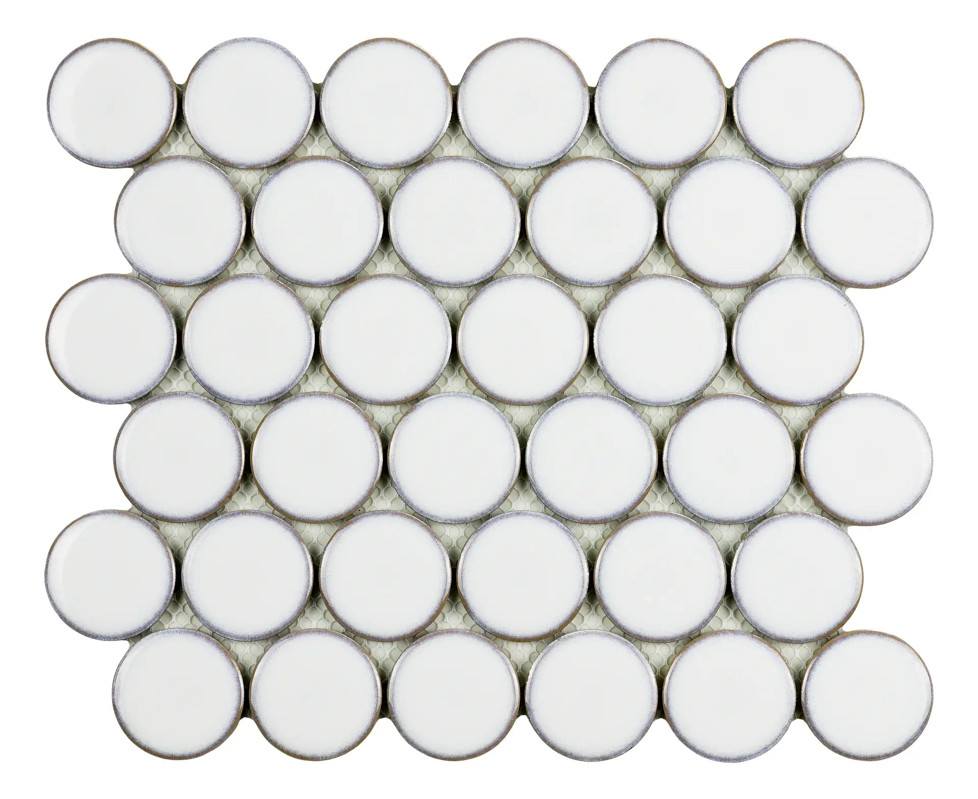 Mozaïek tegels Rond Wit 30,4x26,3 - Rond Wand en vloer Geglazuurde porseleinen steengoed 1 Mozaïek tegels Rond Wit 30,4x26,3 - Rond Wand en vloer Geglazuurde porseleinen steengoed