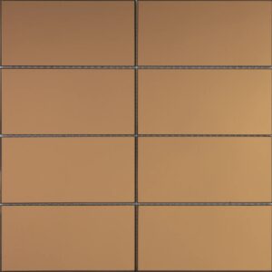 Mozaïek tegels Selfie Koper 30,2x30,6 - Rechthoek Wandtegels Glas