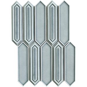 Mozaïek tegels Sevilla Gris Glans 35,3x25,5 - Hexagon Wandtegels Geglazuurde porseleinen steengoed