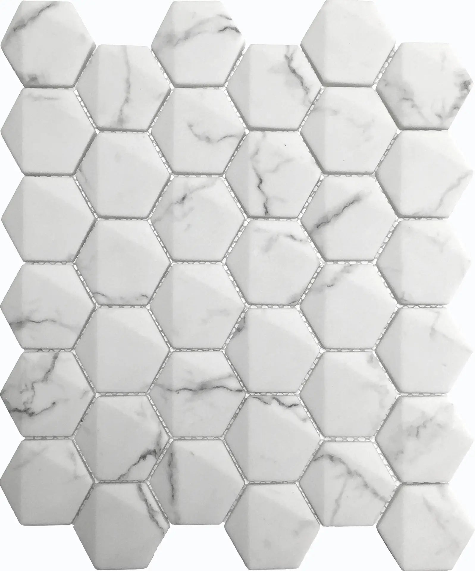 Mozaïek tegels Stedelijke Statuario 25,7x30 - Hexagon Wandtegels Glas 1 Mozaïek tegels Stedelijke Statuario 25,7x30 - Hexagon Wandtegels Glas