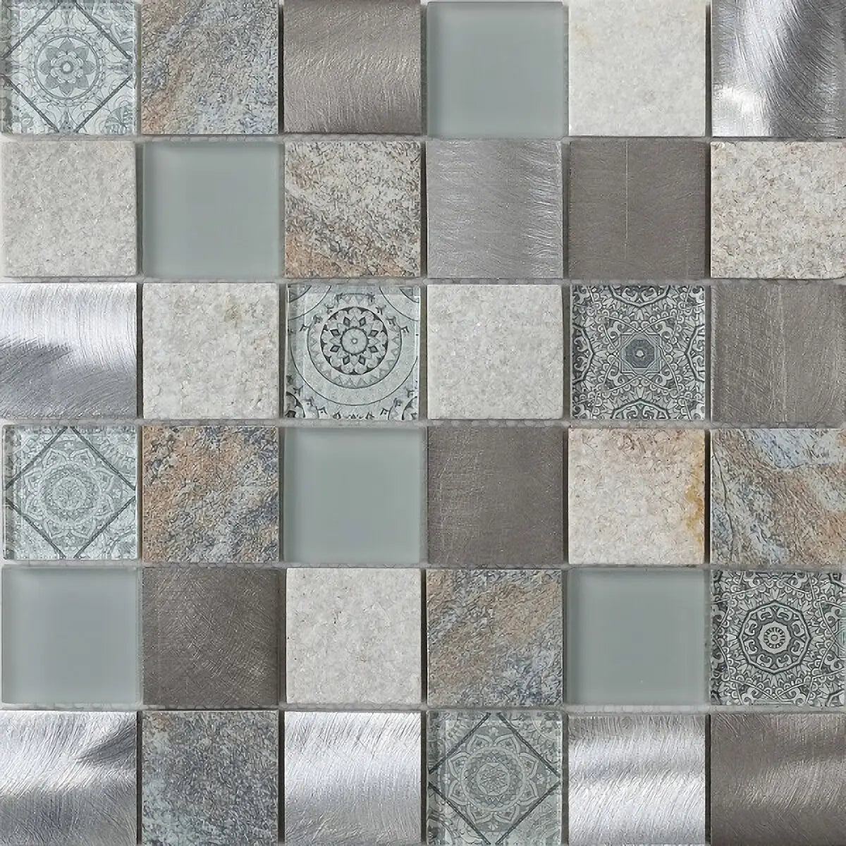 Mozaïek tegels Terra Grigio 30x30 - Vierkant Wandtegels Glas 1 Mozaïek tegels Terra Grigio 30x30 - Vierkant Wandtegels Glas