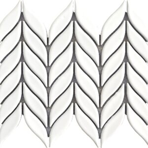 Mozaïek tegels Victory Wit Glans 27,51x21,96 - Onregelmatige Wandtegels Geglazuurde porseleinen steengoed