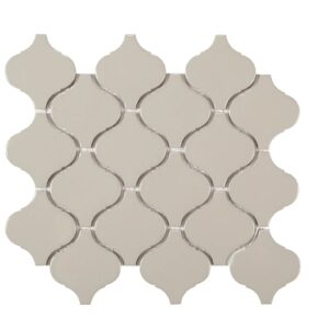 Mozaïek tegels Vlam Grijs Glans 28 x 24,6 - Arabesk Wand en vloer Geglazuurde porseleinen steengoed